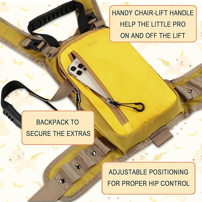 Ski and Snowboard Harness for Kids: Learn to Ski and Teach Your Child The Speed Control