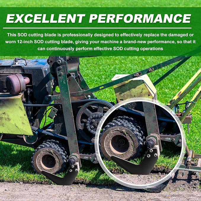 Threlaco 12 Inch Sod Cutter Blade Compatible with Ryan Sod Cutters Replacement for All 12" Machine 546182.7