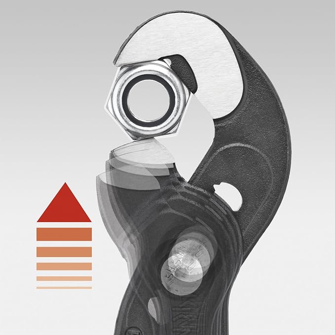 KNIPEX High Leverage Diagonal Cutters (7401250SBA), 10 inches and KNIPEX Raptor Pliers (8741250) Red, 10 inches