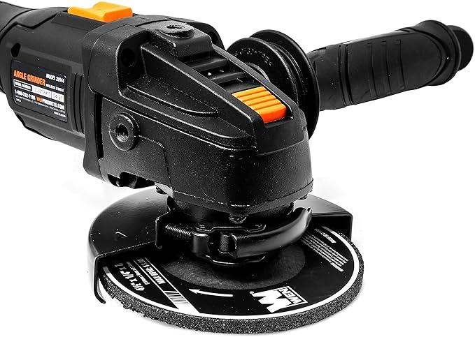 WEN Cordless Angle Grinder, Brushless with 20V Max 4.0 Ah Lithium-Ion Battery and Charger (20944), Black