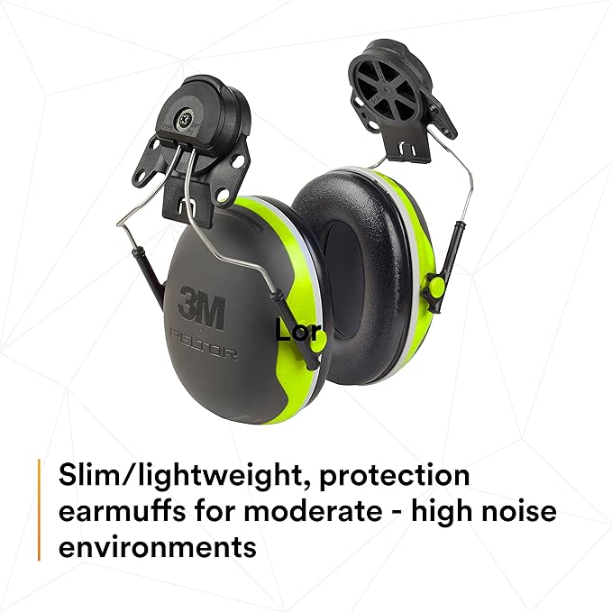 3M PELTOR Hearing Protection Earmuffs, X4 Series Noise Protection, Construction, Manufacturing, Assembly, Sanding