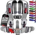 1pc Silver 5 Point Harness for Bucket Seat, Latch Release, 9 Color Options, Racing Harness 5 point, Race Car, UTV, RZR [6009A4]