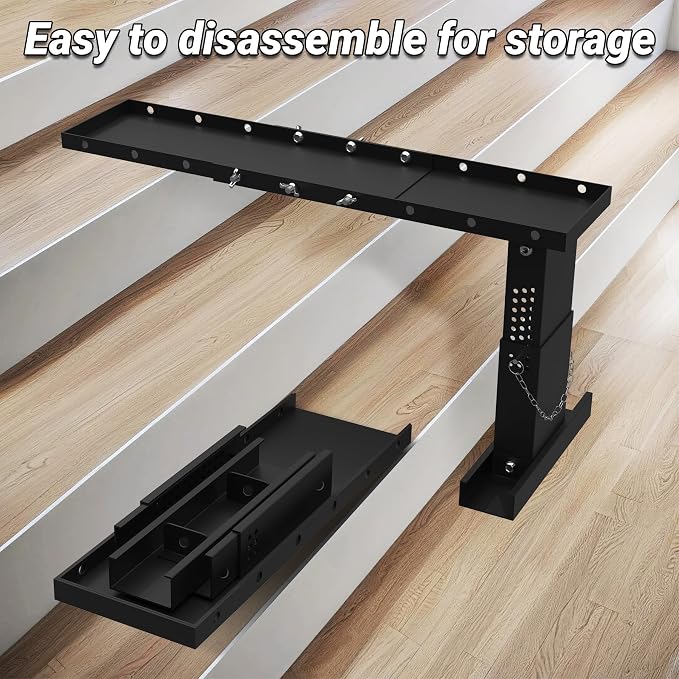 Ladder Extender Extra-Long, Heavy Duty Ladder Leveler | 400LBS Weight Capacity | 20.5" - 36.2" Adjustable Length & 13.1”-19.3” Height Range, Fit for Single Ladders & Extension Ladders