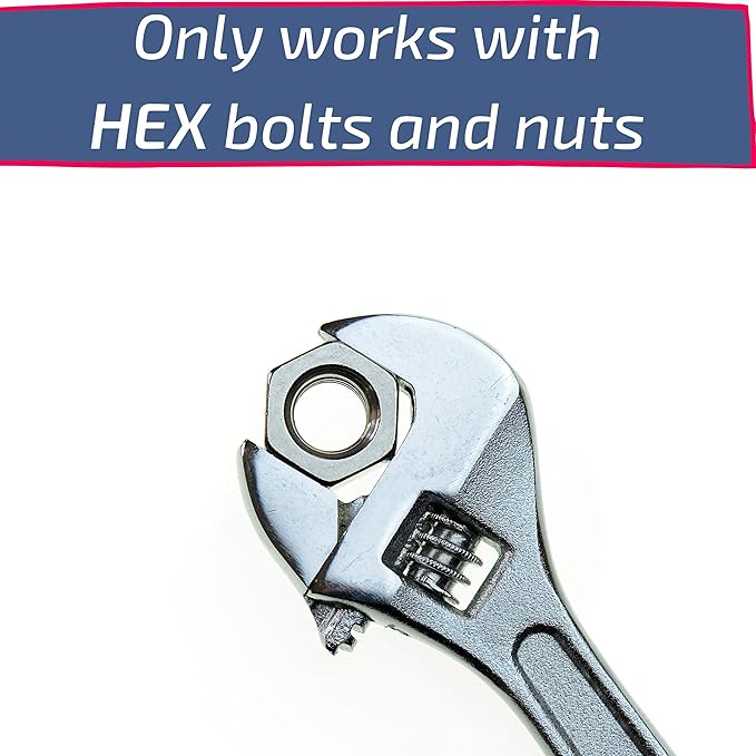 Mr. Pen- Adjustable Wrench, 8 Inches, Heat-Treated Carbon Steel, Wide Caliber Opening, Wrench Tool for Home, Workshop and Auto Repairs