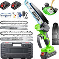 Mini Chainsaw Cordless, 8&6 IN Brushless Electric Chainsaw Battery Powered | 1000W Battery Powered Chainsaw with Auto Oiler & 2×2000mAh Batteries for Tree Branch Wood Cutting, Gift for Men Dad Husband