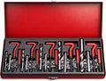 Metric Helicoil Thread Repair Kit: 131-Piece Heli Coil HSS Drills Inserts Taps & Tools M5 M6 M8 M10 M12 Automotive Engine Spark Plug Cylinder Insertion Rethreading Tools Universal Rethread Restorer