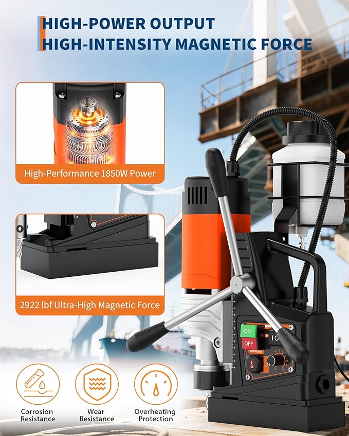 Garvee Magnetic Drill, 1850W 2" Boring Diameter