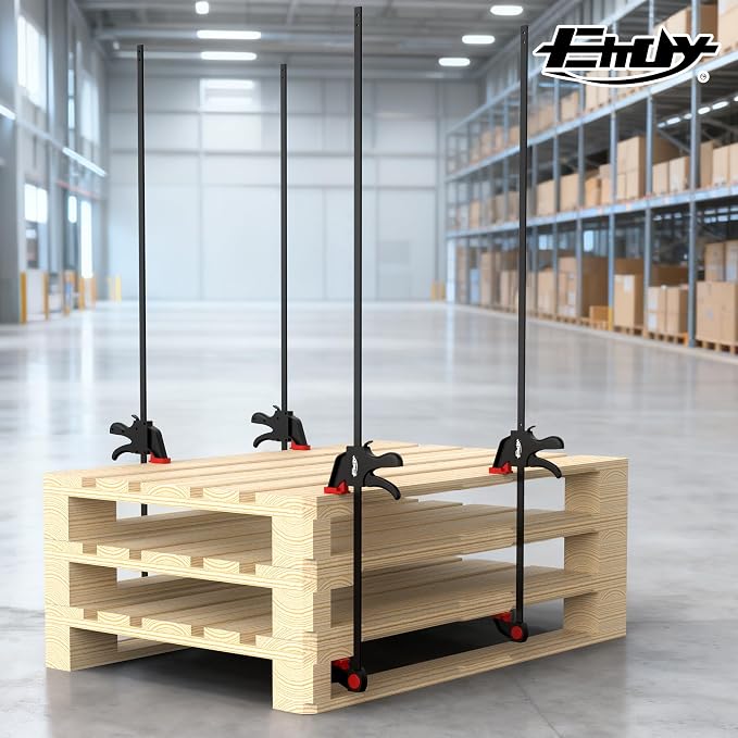 50" Bar Clamps for Woodworking 2-Pack, One-Handed Clamp/Spreader, Light-Duty Quick-Change F Clamp with 170 LBS Load Limit, Ideal for Woodworking/Carpentry/Home Improvement/DIY