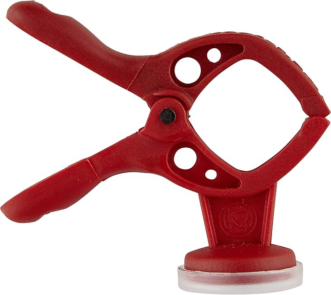 wolfcraft microfix XS Mini Spring Clamp with Magnet I 3010000 I The spring clamp with magnet clings to all magnetic surfaces and can also be used for heavy or bulky jobs involving oddly-shaped things.