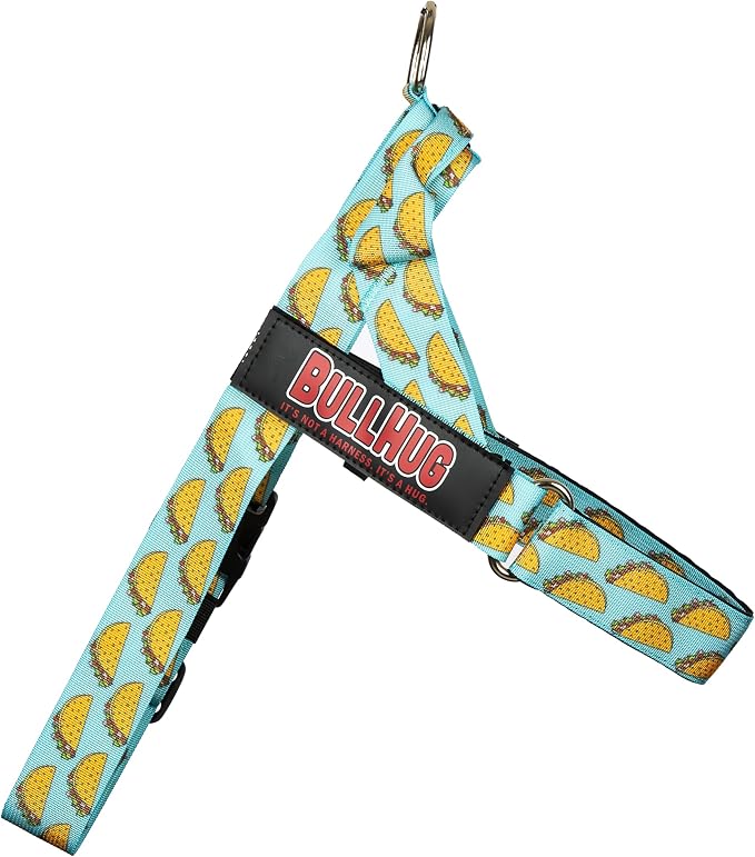 Adjustable Dog Harness– No Pull, No Choke – for English Bulldogs, French Bulldogs, Pugs & Broad-Chested Breeds – Easy, Safe Walks (Taco, Large)