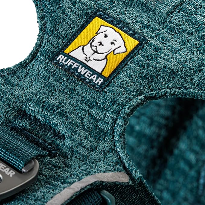 Ruffwear, Front Range Flex Dog Harness, Engineered Knit Construction for Ultimate Fit and Mobility, Lightweight Flexible Everyday Harness with Dual Leash Clips, Deep Teal, Small