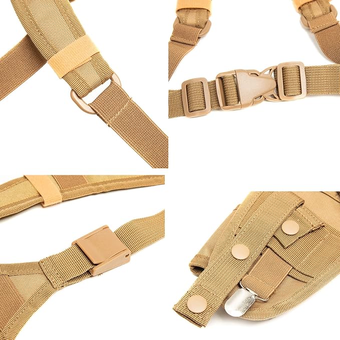 Radio Shoulder Harness Holster Chest Holder Universal Vest Rig for Police Firefighter Two Way Radio Search Rescue Essentials