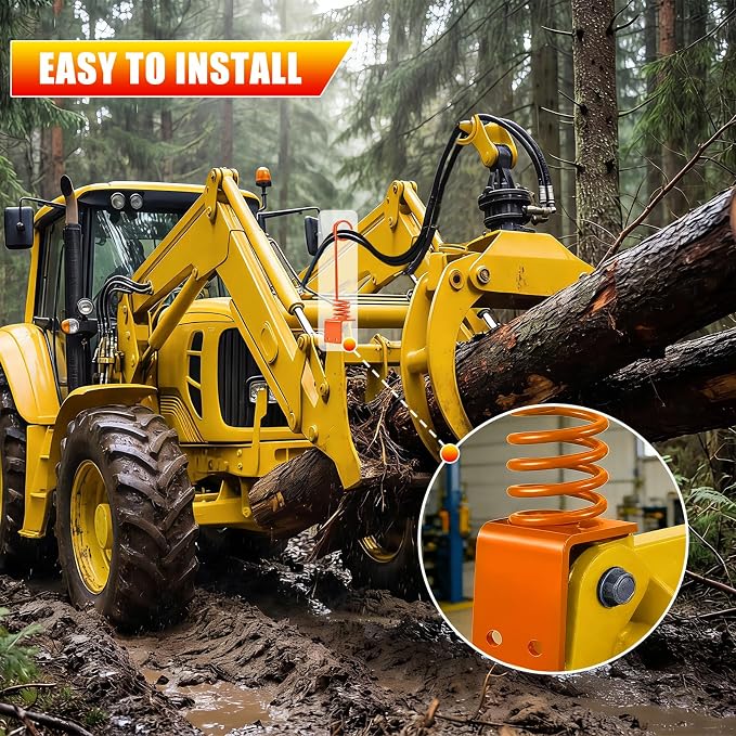 1PC Orange Hydraulic Hose Holder for Tractor 0.3" Thick Plate