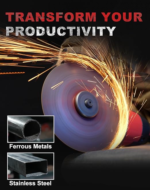 EZARC Cut Off Wheels 25 Pack, 5'' x .045'' x 7/8'' Thin Grinder Cutting Wheel, Metal & Stainless Steel Cutting Disc for Angle Grinders