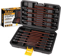 Extra-Long Allen Hex Bit Socket Set: 20-Piece 3/8 Inch Drive, 150mm S2 Steel, Standard SAE & Metric (1/8-Inch - 7/16-Inch, 3-12mm) for Impact Drills and Ratchet Wrenches