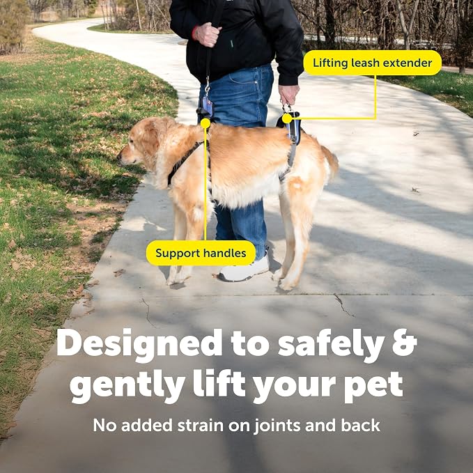 PetSafe CareLift Dog Lift Harness, Full Body, Large | Lift Sling for Dogs, Full-Body Support for Elderly, Arthritic or Recovering Dogs, Padded Shoulder Strap, Machine Washable