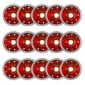 15 Pcs Diamond Saw Blade, 4.5 Inch Super Thin Tile Blade, Diamond Saw Blades for Angle Grinder, 4.5" Tile Blade for Smooth Cutting Marble Ceramics Porcelain Tiles(4.5 inch-15Pcs-Red)