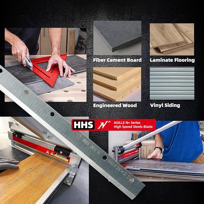 13" Laminate Flooring & Siding Blade, Compatible with Norske Tools NMAP002, 2100009 Fit for Norske 13" Laminate/Siding Cutter, Cutting Fiber Cement Board, Engineered Wood, Vinyl Siding, Silver