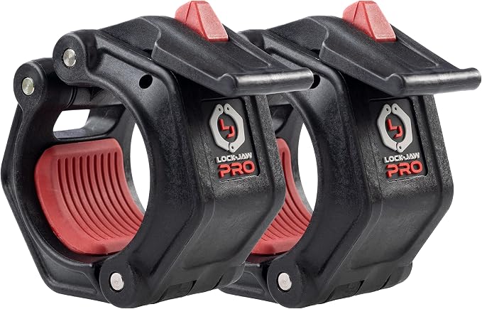 Lock-Jaw PRO 2 Barbell Collars/Clamps, 2"/50mm Olympic Bars