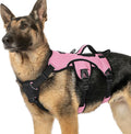 rabbitgoo Escape Proof Dog Harness for X-Large, No Pull with Lift Handle | No Escape, Full Soft Padded, Reflective Adjustable Vest, Leash Clip for Walking Hiking Training, Pink, X-Large
