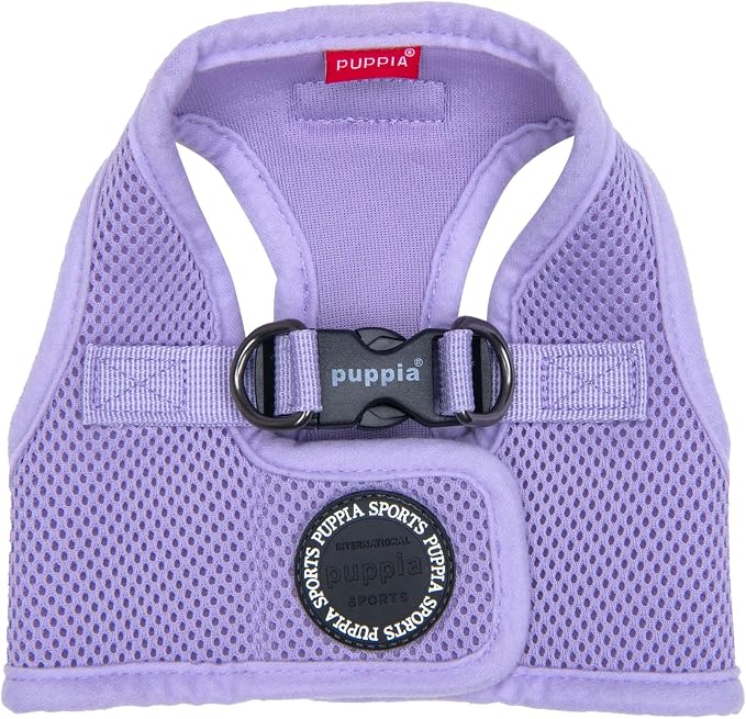 Puppia Soft Vest Dog Harness Step-in Padded Mesh No Choke No Pull Comfortable Walking Running Training for Small Medium Large Dogs, Violet, Medium