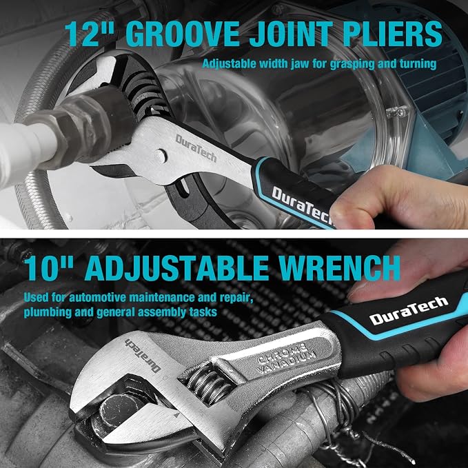 DURATECH 8-Piece Pliers Set & 12-Piece Magnetic Screwdriver Set