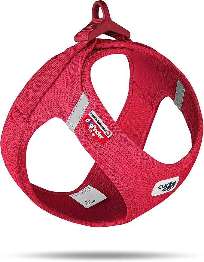 Vest Harness curli Clasp Air-Mesh Red S