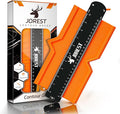 JOREST Contour Gauge with Lock (10 Inch), Gift Ideas for Men Dad Carpenter Handyman, Profile Tool with Measuring Scale for Tile Flooring, Carpet laying, Woodworking, Measuring Angle/Shape/Outline/Edge