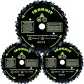 9" x 20T Chainsaw Brush Cutter Blades, WeedEater Blades, Brush Cutter String Trimmer Blades, 1"/25MM Arbor(3 Blades)