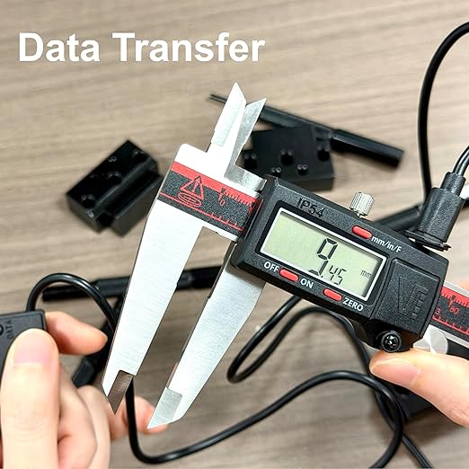 VINCA IP54 Grade Digital Caliper, DCLA-1205 12 Inch/300mm, Inch/Millimeter/Fraction Conversion, Stainless Steel, Large LCD Screen