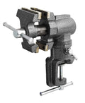 Toolsmith 2-1/2 inch Mini Jaw Portable Clamp-on Table Bench Third Hand Vise Swivels and Rotates 360°, 1-1/2 inch and 2-1/2 inch Jaws, Soft Jaw Covers, Jewelry, Hobby, Crafts, Clamp or Bolt-on - 240006