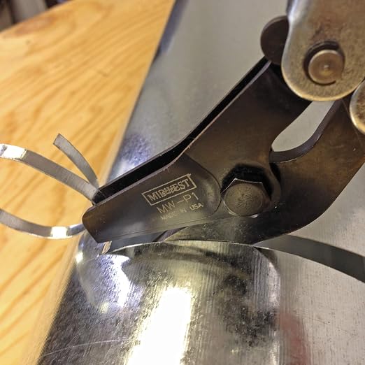 MIDWEST Pipe Duct Cutter - 1-1/4" Cut/Stroke Cold Rolled Steel Cutter, Made in the USA - MWT-P1
