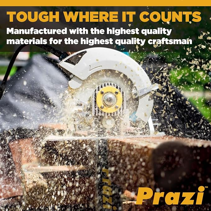 Prazi 12" Beam Cutter Attachment for Circular Saws – For 7-1/4" Circular Saws, Non-Worm Drive – Increase Cut Depth from 2-1/2” to 12”