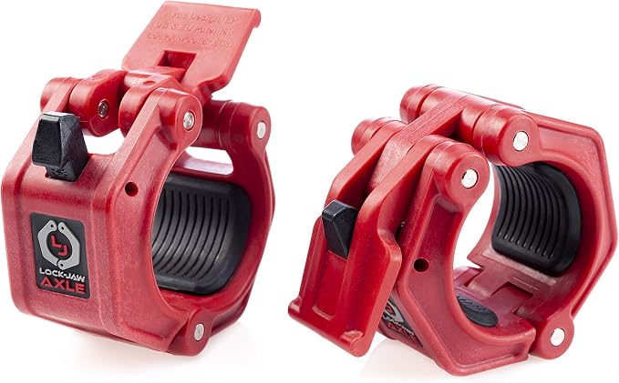 Lock-Jaw PRO 2 AXLE Barbell Collars/Clamps, 1.9" Olympic Bars