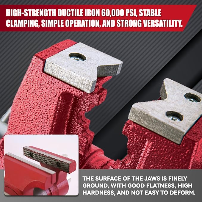 5” UPG 360° Positioning Bench Vise, 8800LB Force