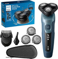 PHILIPS AquaTouch Wet & Dry Electric Shaver for Men, Rechargeable Rotary Razor with ComfortCut Blades and Precision Trimmer 5D Flex Head-Packaging May Vary