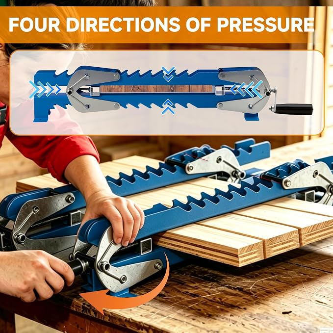Upgraded 19 In Panel Clamps 2 Pack, 4 Way pressure steel parallel clamps