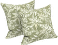 LVTXIII Outdoor Pillows 20x20 Inch, 2 Pack Large Decorative Square Throw Pillows with Inserts for Couch, Bed, Floor Seating, Patio Furniture, Tropical Leaf Green