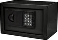 Digital Safe - Electronic Steel Safe with Keypad and Manual Override Keys - Protect Money, Jewelry, Passports - For Home, Business by Stalwart (Black), 12.2" (L) x 7.9" (W) x 7.9" (H)