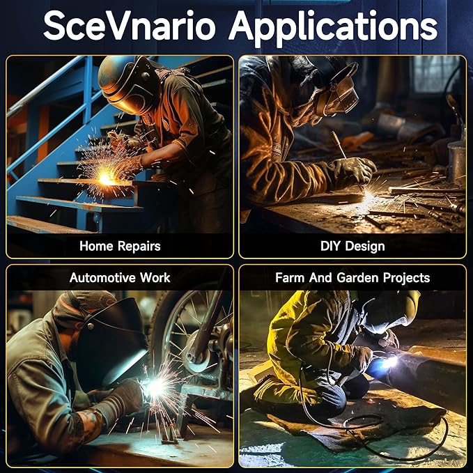 RILAND Stick Welder with Digital Display, 200A ARC/Lift TIG Welding Machine with Synergic Control, IGBT Inverter 110V/220V Portable MMA Welder Machine with Hot Start, Arc force and Anti-Stick