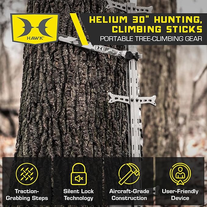 Muddy The Boss XL Wide Stance Hang-On Tree Stand Platform & Hawk Helium Set