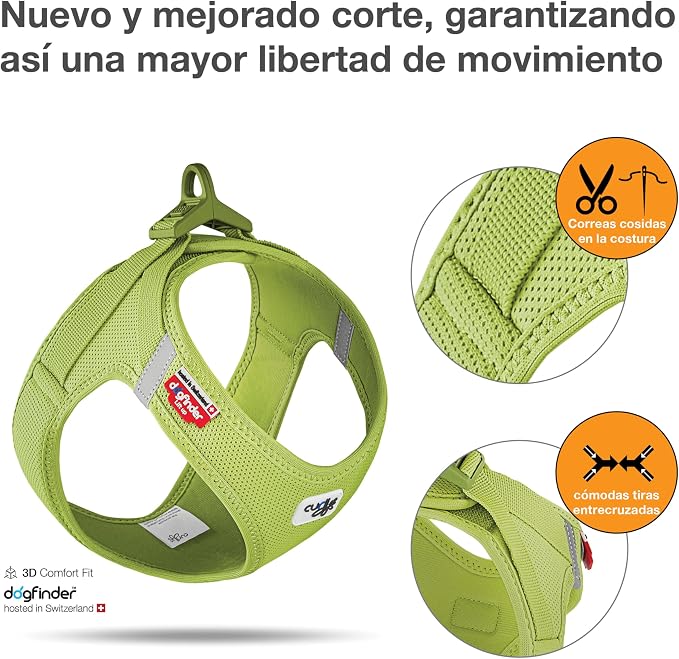 Vest Harness curli Clasp Air-Mesh Lime S