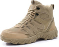 Steel Toe Boots for Men Work Boots for Men Breathable High Top Work Shoes Lightweight Indestructible Safety Shoes Industry Construction Safety Footwear