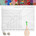 XL Slotted Quilting Ruler 17-3/4 x 22 Inch, Extra Large Acrylic Multi-Strip Fabric Cutting Template, Non-Slip Precision Sewing Ruler for 1.5 & 2.5 Inch Strips, Jelly Rolls and Patchwork Squares