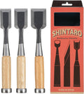 Authentic Japanese Chisel Set of 3 Pieces, 30mm,36mm,42mm (30mm-36mm-42mm)