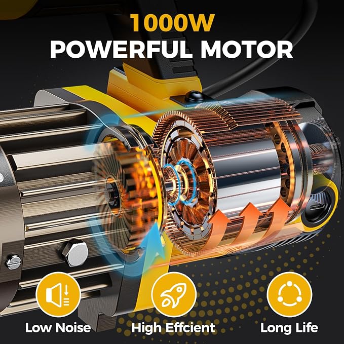 Anbull 1000W Electric Hydraulic Rebar Cutter, Cutting up to 5/8 Inch 4-16mm #5 Rebar, with Replaceable Jaw Blades, Cutting Speed 2-2.5S (EC-16)