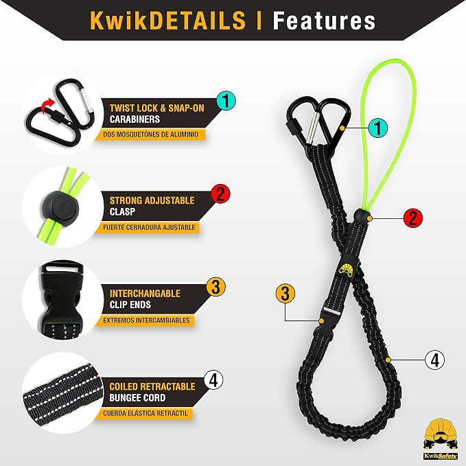 KwikSafety - Fall Protection Safety Harness - Construction & Roofing Fall Arrest Safety Harnesses - ANSI OSHA Compliant