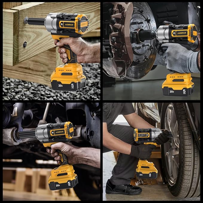 Impact Wrench for DeWalt Battery 1328Ft-Lbs (1800N.m) Impact Driver | 1/2" Impact Gun 3-Speed High Torque Power Tool for Tire Removal, Rusted Bolts, Heavy Equipment(No Battery)