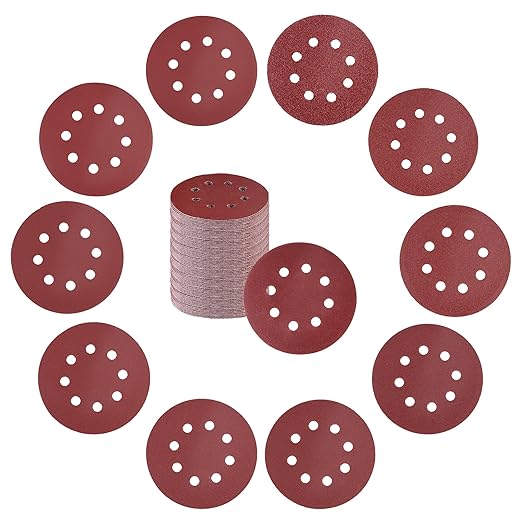 WORKPRO 170-piece Sanding Discs Set - 5-Inch 8-Hole Sandpaper 11 Grades Include 40,60,80,100,120,150,180,240,320,400,600 Grits for Random Orbital Sander(Not for Oscillating Tools or Mouse Sander)