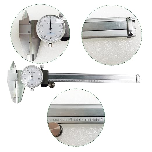 HFS(R) 2PCs/Pack, 0-6" Imperial Calipers 4 Way Dial Caliper 0.001" Shock Proof Plastic Case